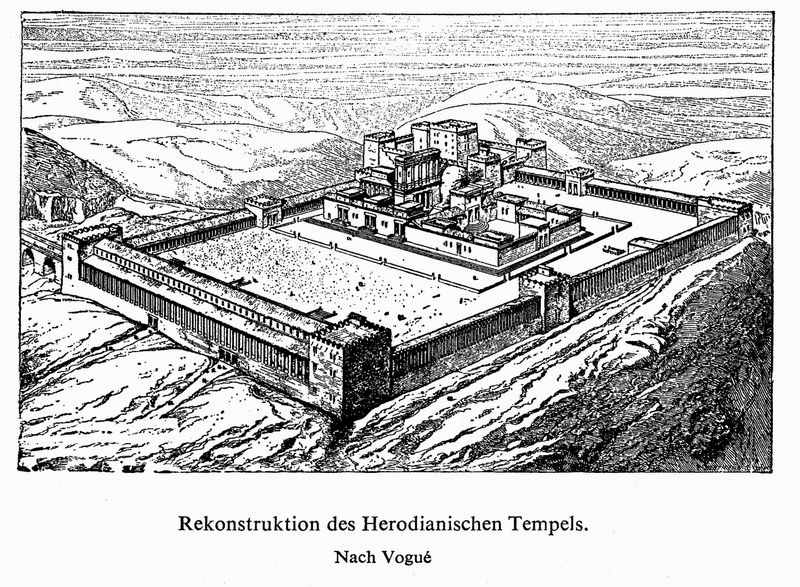 Perspektive des Herodianischen Tempels