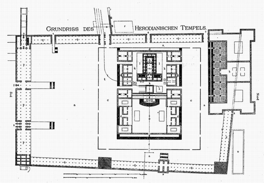 Grundriss des Herodianischen Tempels
